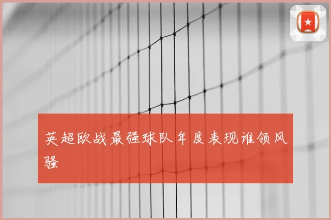 英超欧战最强球队年度表现谁领风骚